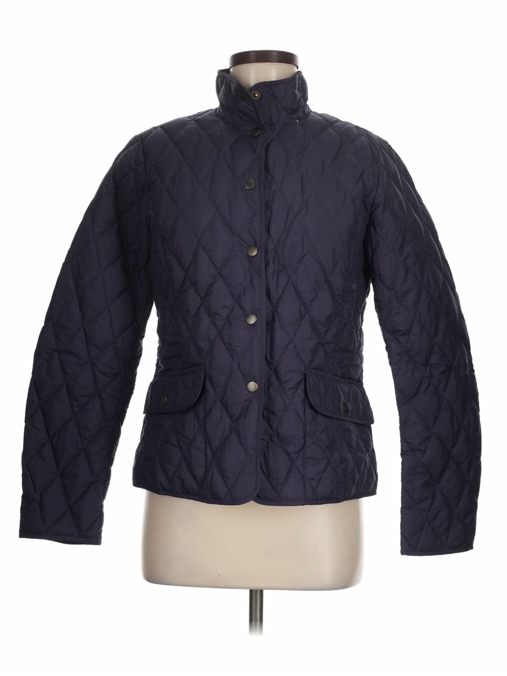 Eddie Bauer Deep Purple Diamond-Quilted Puffer Jacket